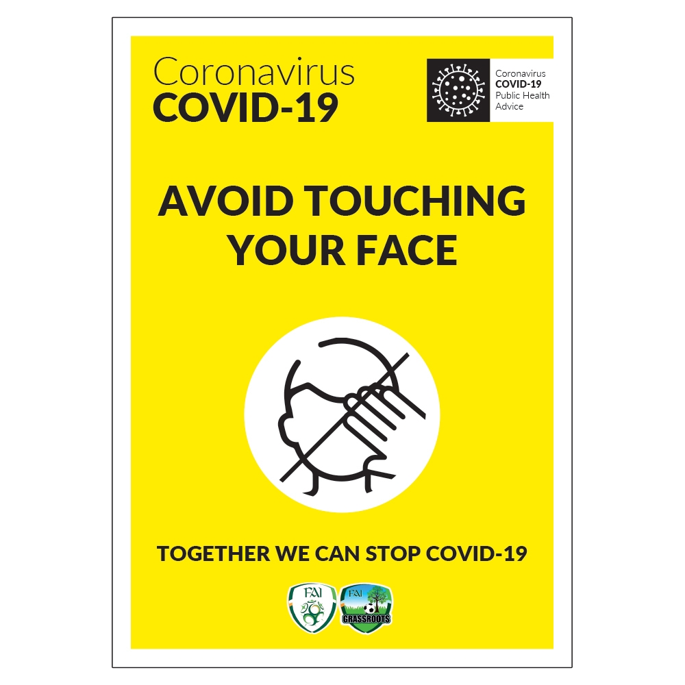 COVID19 FAI Avoid Touching Your Face Sign